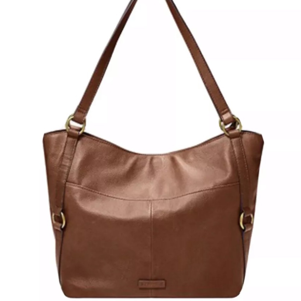 NEW Fossil Sam Tote Women Leather L Shoulder Bag
